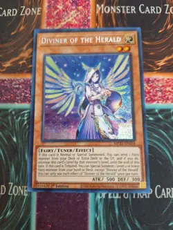 Yu-Gi-Oh! Diviner of the Herald MP22-EN056 Prismatic Secret Rare 1st Edition NM - Image 1