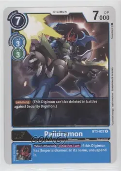 2021 Digimon Card Game - Release Special Ver 15 Rare Paildramon #BT3-027 - Image 1