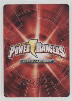 2013 Saban's Power Rangers - Action Card Game Red Zeo Ranger #4-100 - Image 2