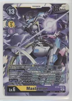2021 Digimon Card Game - Starter Deck Parallel World Tactician Mastemon #ST10-06 - Image 1