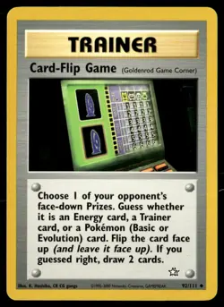 Card-Flip Game (Goldenrod Game Corner) Unlimited Neo Genesis 092/111 NM Pokemon - Image 1