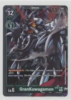 2021 Digimon Card Game - Starter Deck Ultimate Ancient Dragon Rare GranKuwagamon - Image 1