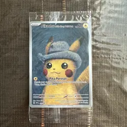 Pokemon x Van Gogh: Pikachu with Grey Felt Hat - 085 Promo Card - SEALED - Image 1