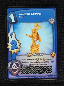 2012 Marvel Superhero Squad Trading Card Game Avengers Courage (Thor) - Image 1