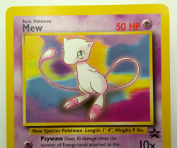 Mew Basic Pokemon Card - Black Star Promo card #8 Near Mint Condition - Image 2