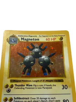 MAGNETON - 9/102 - Base Set - Holo - Pokemon Card - Lightly Played - Image 3