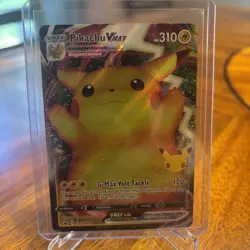 Pikachu VMAX SWSH062 Pokemon Card Tcg Celebrations Black Star Promo Full Art LP - Image 1