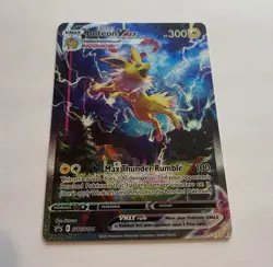 Pokemon TCG Jolteon VMAX SWSH184 Black Star Promo Alt Art Card LP - Image 2