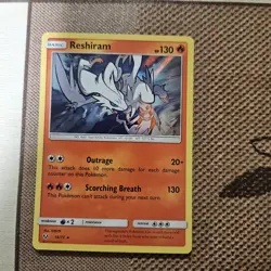Pokemon Card TCG Reshiram Shining Legends 14/73 Holo Rare 2017 NM MEAR MINT - Image 1