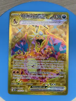 Pokemon TCG Charizard EX Hyper Rare Holo Card 228/197 Sv03: Obsidian Flames - Image 1