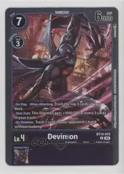 2023 Digimon Card Game - Blast Ace R Devimon #BT14-075 - Image 1