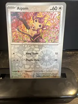Pokemon Aipom TCG Reverse Holo Card Sv06: Twilight Masquerade EN-NM - Image 1