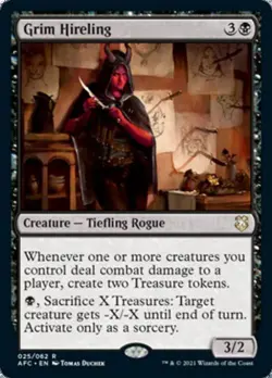 MTG English Grim Hireling NM Normal Commander 2021 Forgotten Realms - Image 1
