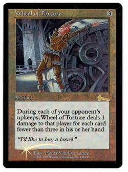 Wheel of Torture - MTG (SP+/NM Quality FOIL) - Urza's Legacy - See pics/scans! - Image 1