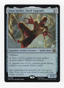 Iron Spider, Stark Upgrade FOIL #166 MTG Marvel's Spider-Man Magic The Gathering - Image 1