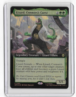 Lizard, Connors's Curse (Extended Art Foil) 265 (R) MTG Marvel's Spider-Man SPM* - Image 1