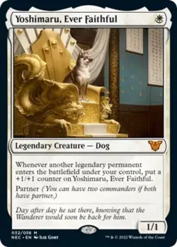 MTG English Yoshimaru, Ever Faithful NM Normal Commander: Kamigawa: Neon Dynasty - Image 1