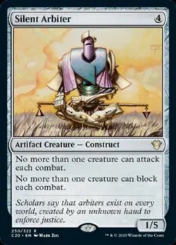 MTG English Silent Arbiter NM Normal Commander 2020 Ikoria - Image 1
