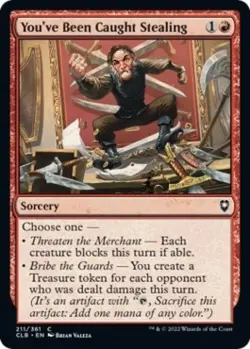 You've Been Caught Stealing -Foil Near Mint MTG - Image 1