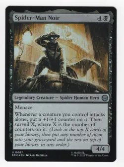 Spider-Man Noir #67 Near Mint FOIL SPM Marvel's Spider-Man Magic MTG - Image 1