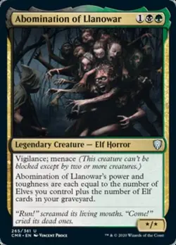 Abomination of Llanowar -Foil Light Play MTG Commander Legends - Image 1