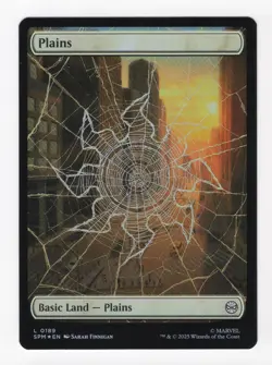 MTG Magic the Gathering Plains (189/308) Marvel's Spider-Man NM - Image 1