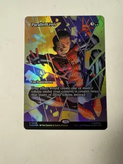 Parallel Lives (Borderless FOIL!) 0036 - Marvel's Spider-Man MTG Magic - Image 1