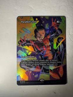 Parallel Lives (Borderless FOIL!) 0036 - Marvel's Spider-Man MTG Magic - Image 3