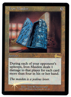 Iron Maiden -- MTG (SP+/NM Quality FOIL) - Urza's Legacy - See scans!! - Image 1