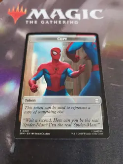 Mtg. Copy / Human Citizen Double-Sided Token. Marvel's Spider-Man. Nm - Image 1