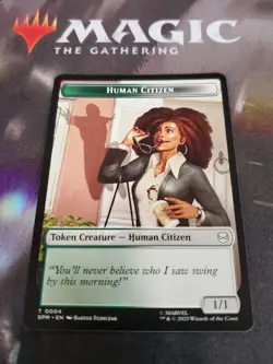 Mtg. Copy / Human Citizen Double-Sided Token. Marvel's Spider-Man. Nm - Image 2