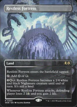Restless Fortress 2023 MTG #305 Expansion/Rare Wilds of Eldraine - Image 1