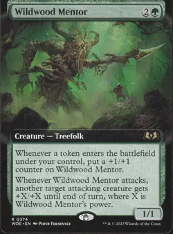Wildwood Mentor 2023 MTG #374 Expansion/Rare Wilds of Eldraine - Image 1