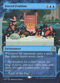 Forced Fruition 2023 MTG #18 Masterpiece/Rare Wilds of Eldraine - Image 1