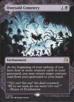 Oversold Cemetery 2023 MTG #33 Masterpiece/Rare Wilds of Eldraine - Image 1