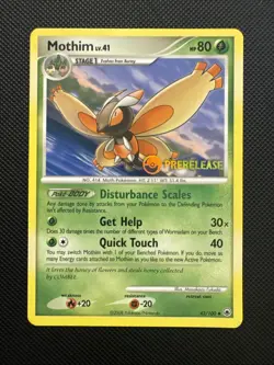 Mothim Prerelease 42/100 Majestic Dawn Diamond and Pearl Regular Pokemon - Image 1