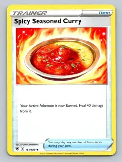 2022 Pokemon Card Astral Radiance Spicy Seasoned Curry 151/189 - Image 1