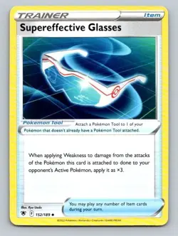 2022 Pokemon Card Astral Radiance Supereffective Glasses 152/189 - Image 1