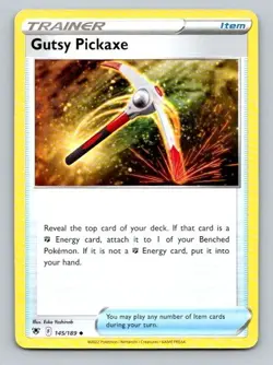 2022 Pokemon Card Astral Radiance Gusty Pickaxe 145/189 - Image 1