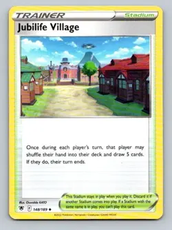 2022 Pokemon Card Astral Radiance Jubilife Village 148/189 - Image 1