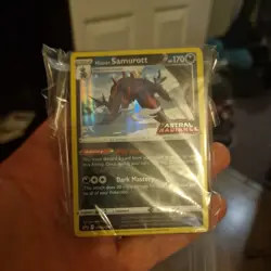 Pokemon Hisuian Samurott SWSH207 Pre-Release Promo Pack, Astral Radiance, Sealed - Image 1