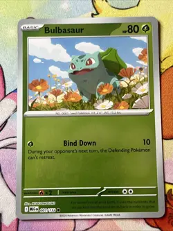 Bulbasaur 001/132 Common Reverse Holo - Pokemon TCG Mega Evolution - NM - Image 1