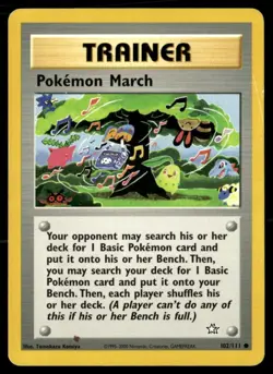 Pokemon March Common Unlimited Neo Genesis 102/111 HP Pokemon TCG - Image 1