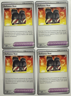 Pokemon TCG - Defiance Vest 162/182 - Paradox Rift - NM - Playset 4x - Image 1