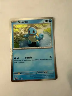 Squirtle Cosmos Holo Black Star Promo - SVP 048 - Scarlet & Violet Pokemon 2023 - Image 1