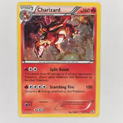 HOLO CHARIZARD 19/113 LEGENDARY TREASURES MP POKEMON - Image 1