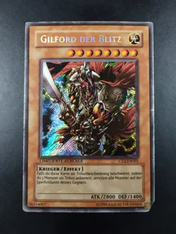 YUGIOH 2005 | GILFORD THE LIGHTNING | CT2-DE001 | LIMITED | GERMAN | POOR (HP) - Image 1