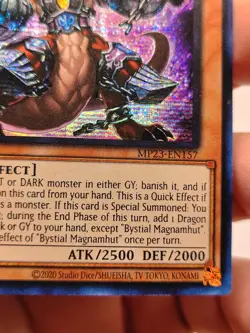 nm - Bystial Magnamhut - MP23-EN157 - Prismatic Secret Rare - 1st Edition YuGiOh - Image 4