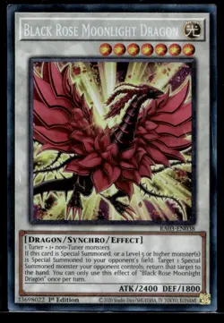 Black Rose Moonlight Dragon (PCR) Quarter Century Bonanza RA03-EN038 LP YuGiOh T - Image 1