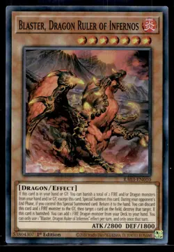 Blaster, Dragon Ruler of Infernos Quarter Century Bonanza RA03-EN010 LP YuGiOh T - Image 1